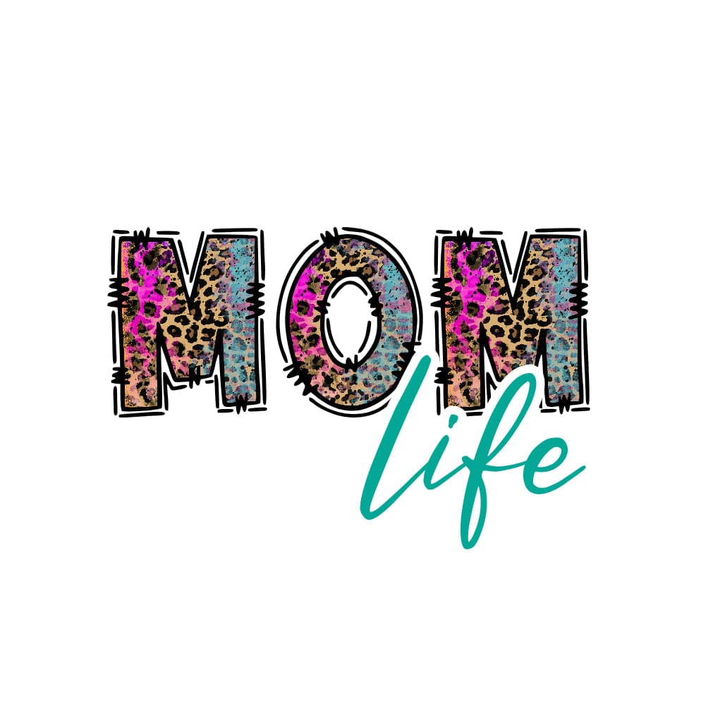 Mom Stickers II — Teal